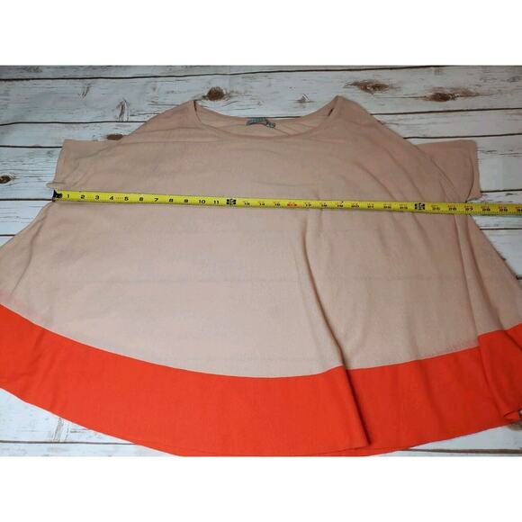 COS Womens Xs Top Minimalist Colorblock Neutral Art 100% Cotton Dolman Swing - Picture 5 of 8